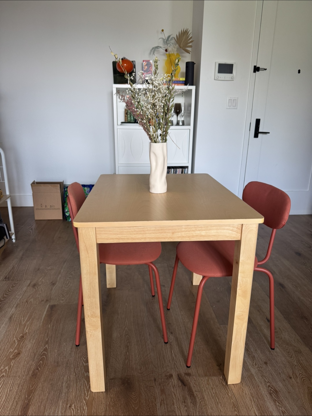 Modern Farmhouse Table and Terracotta Chairs