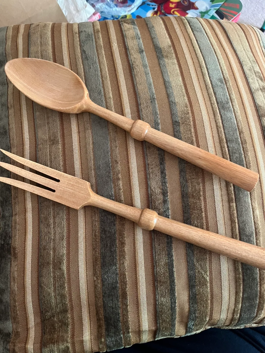Wooden salad servers thumbnail
