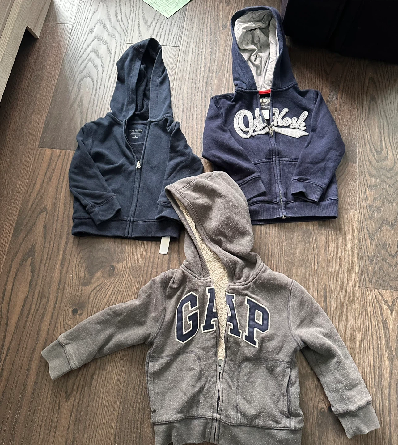 Kids' Hoodies - GAP, Joe fresh & OshKosh B'gosh - size 3T