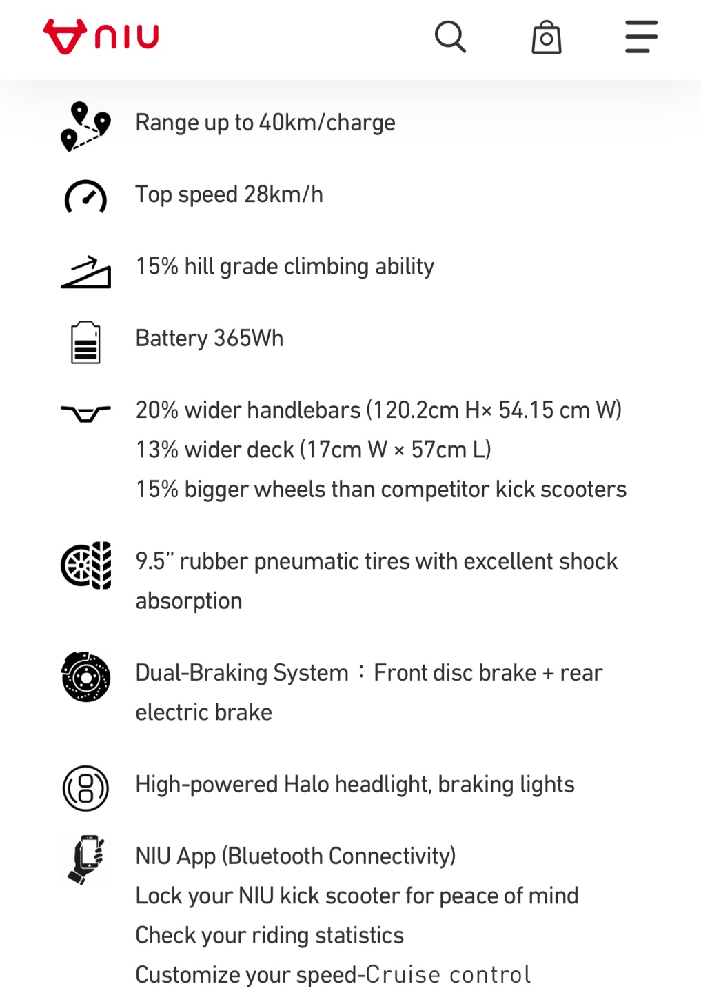 NIU KQi3 Sport Electric Kick Scooter - photo 4