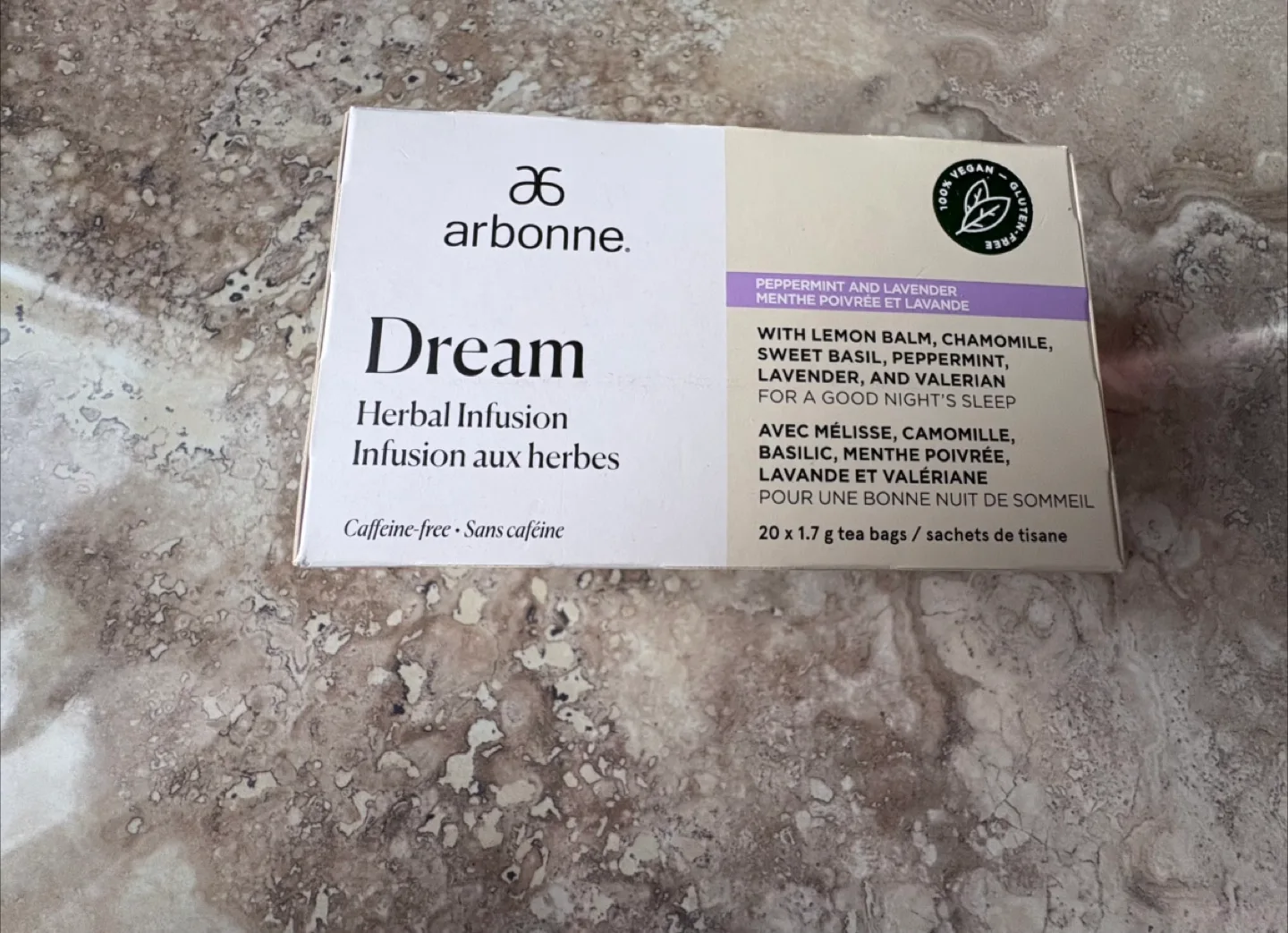 Arbonne Dream Herbal Tea - 7 sachets thumbnail