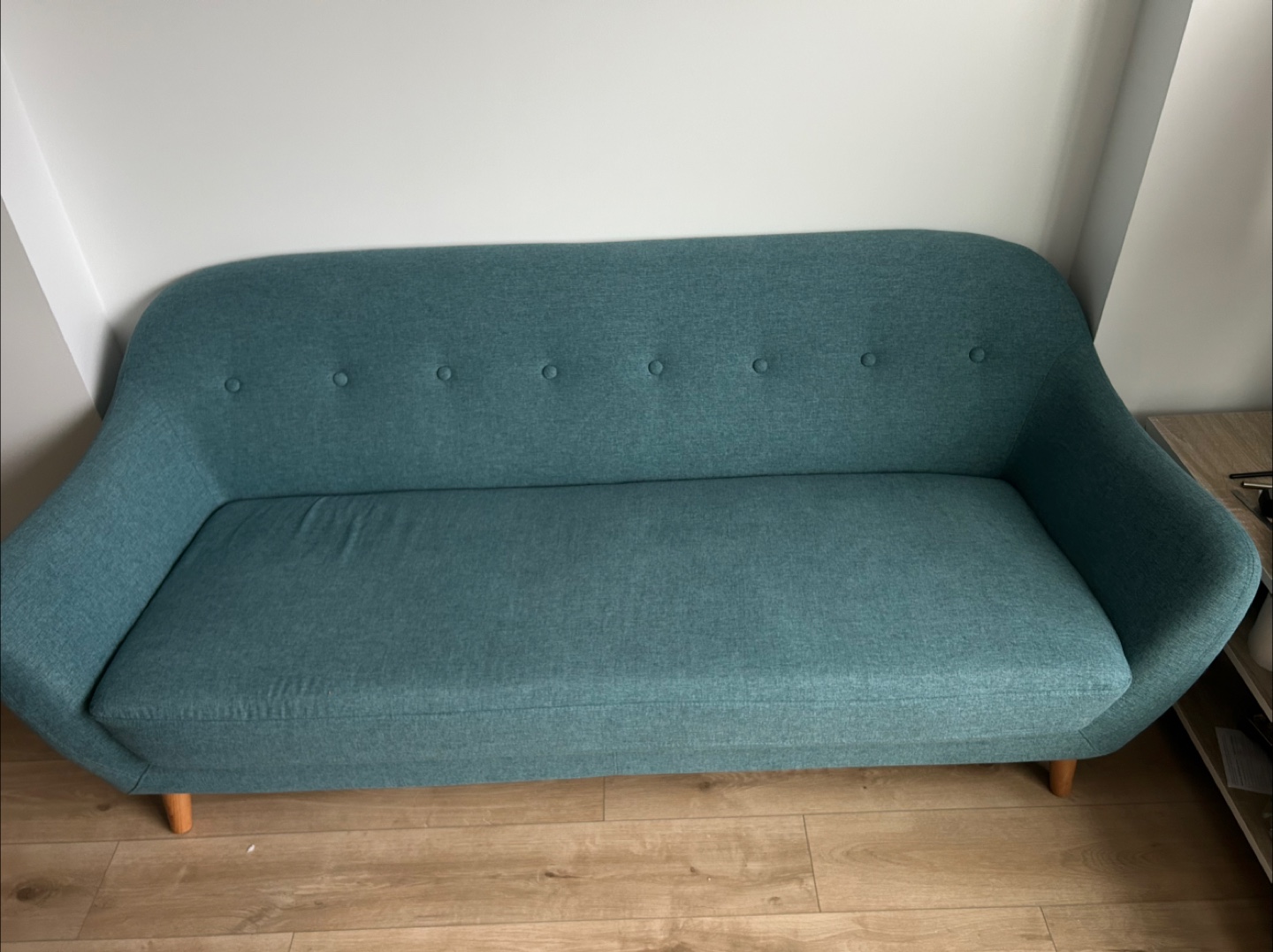 Teal Loveseat Sofa - photo 3
