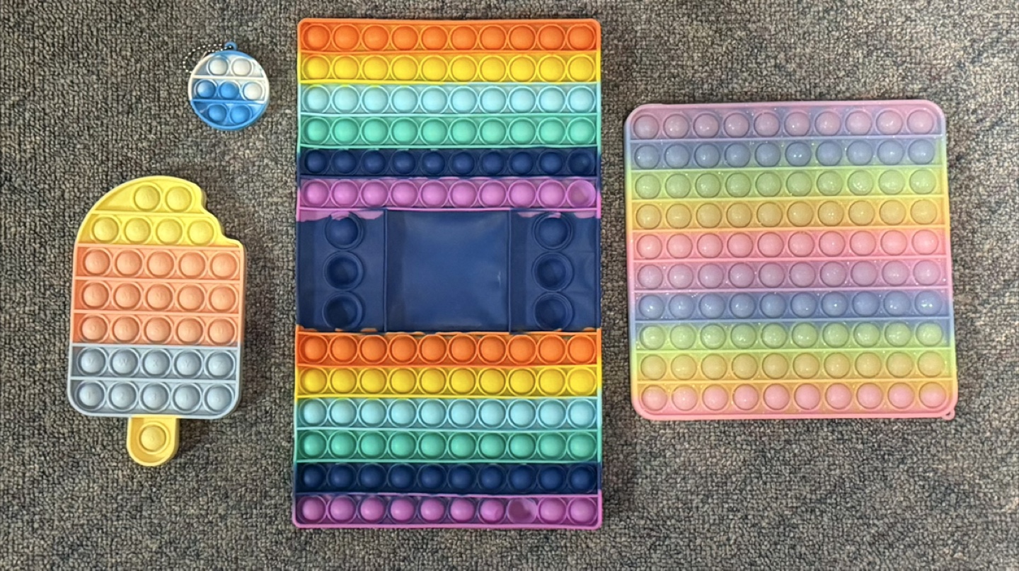 Rainbow Pop It Fidget Toys - Lot of 4, $10