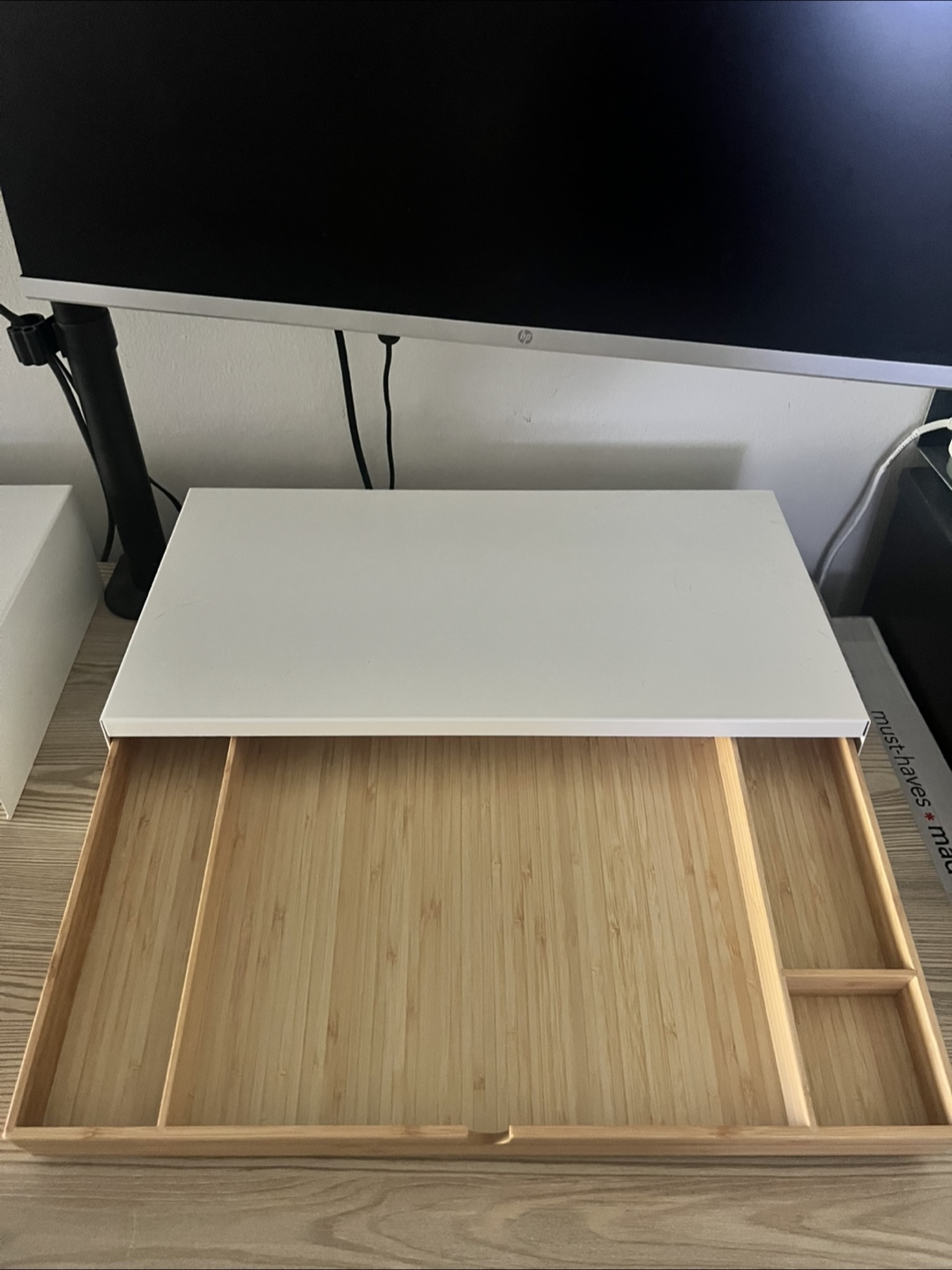Ikea Monitor Stand with Drawer - photo 3