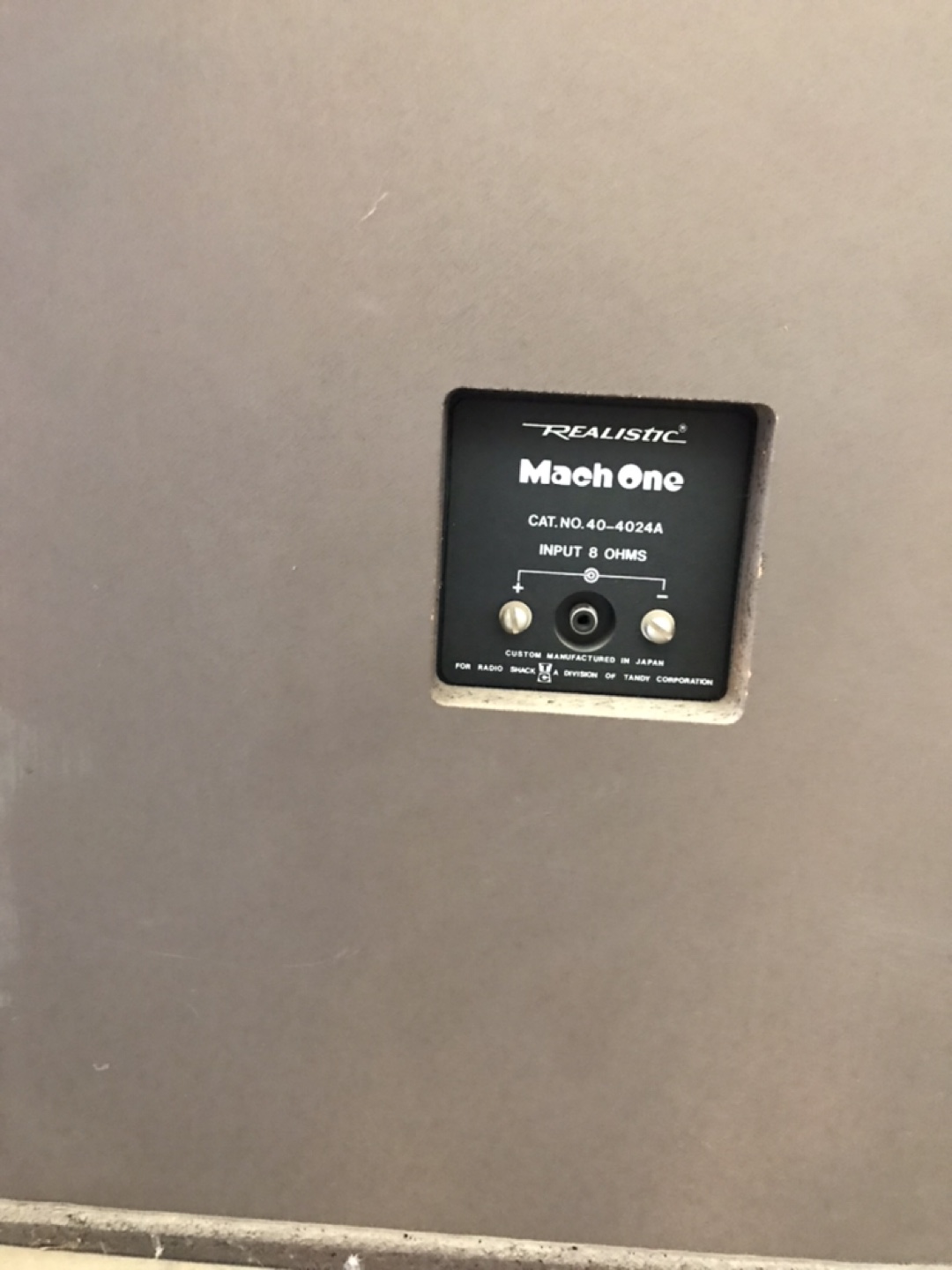 Realistic Mach One Speakers