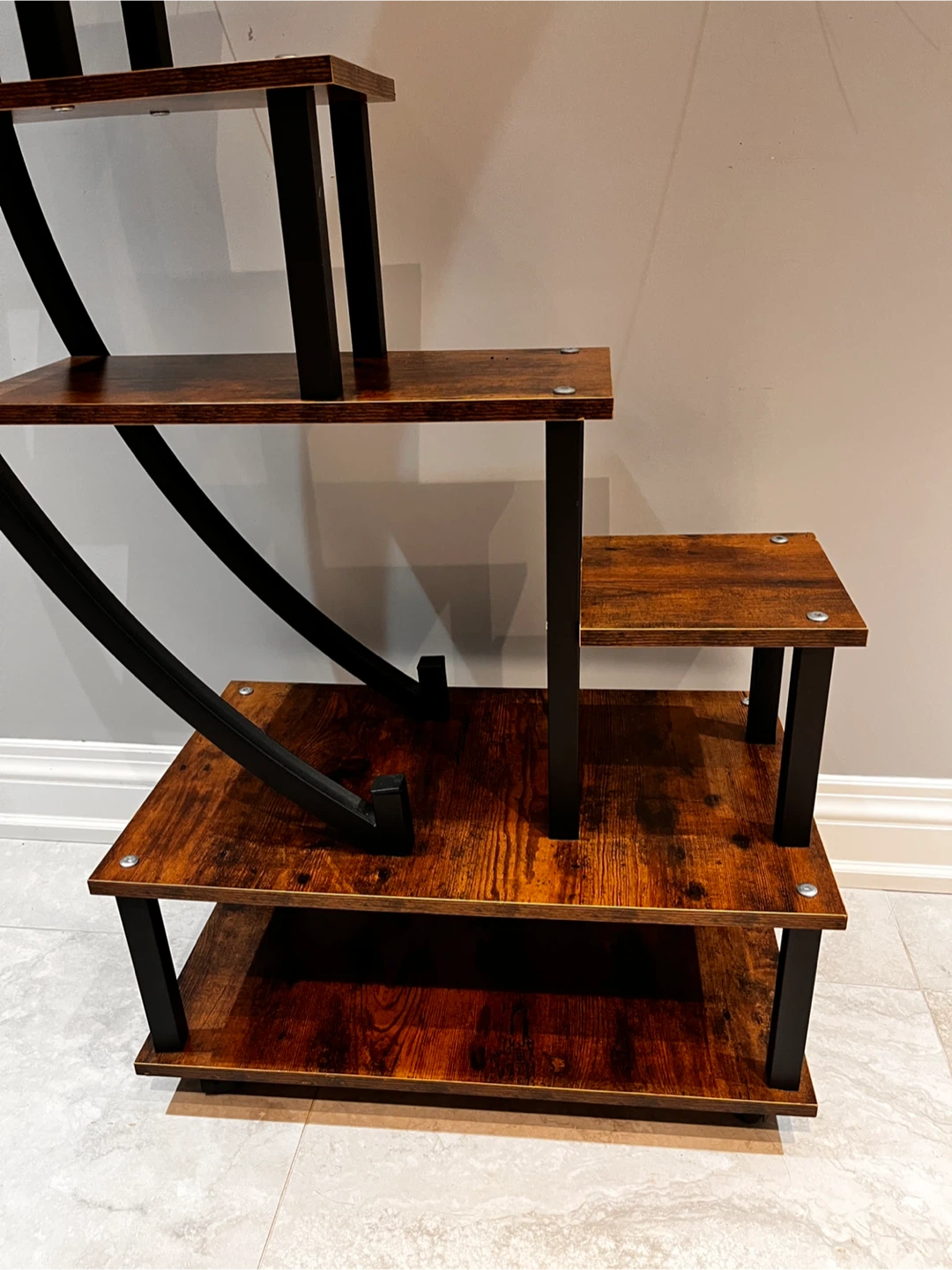 Metal and wood Plant Stand - photo 2
