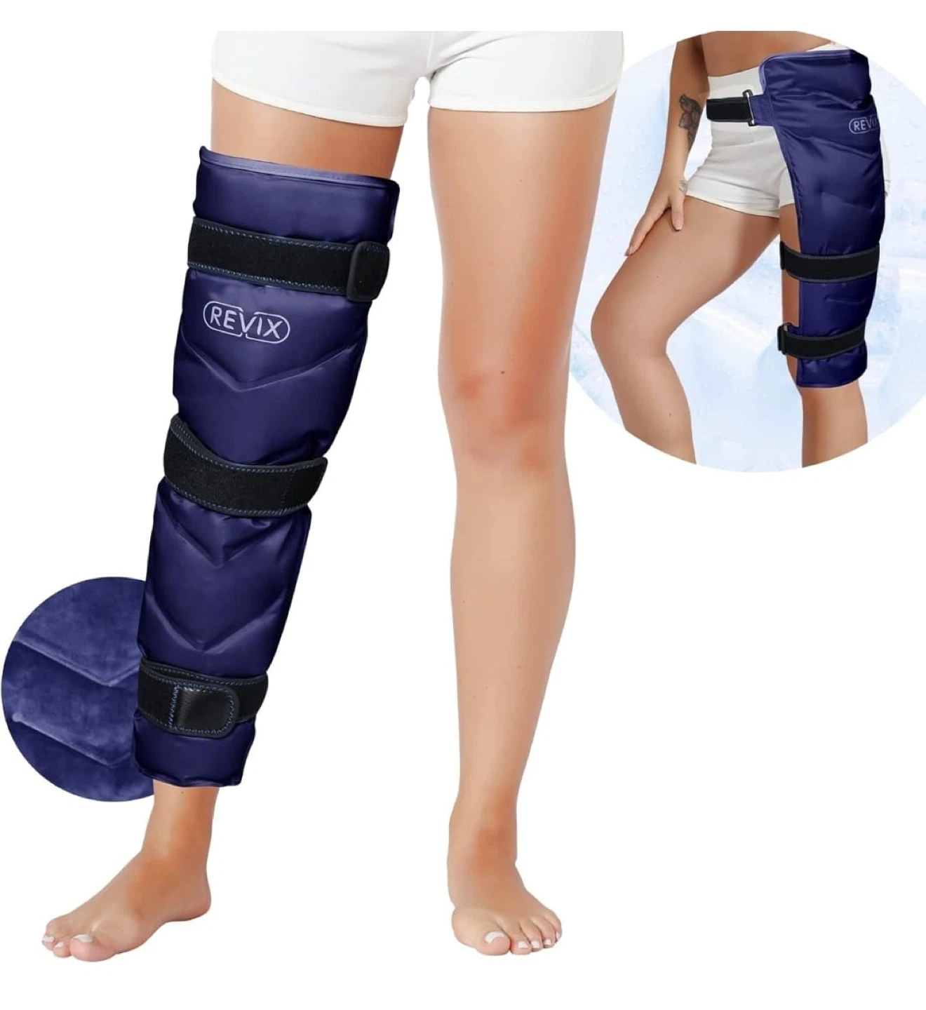 Revix Cold Compression Leg Wrap for Pain Relief - photo 4