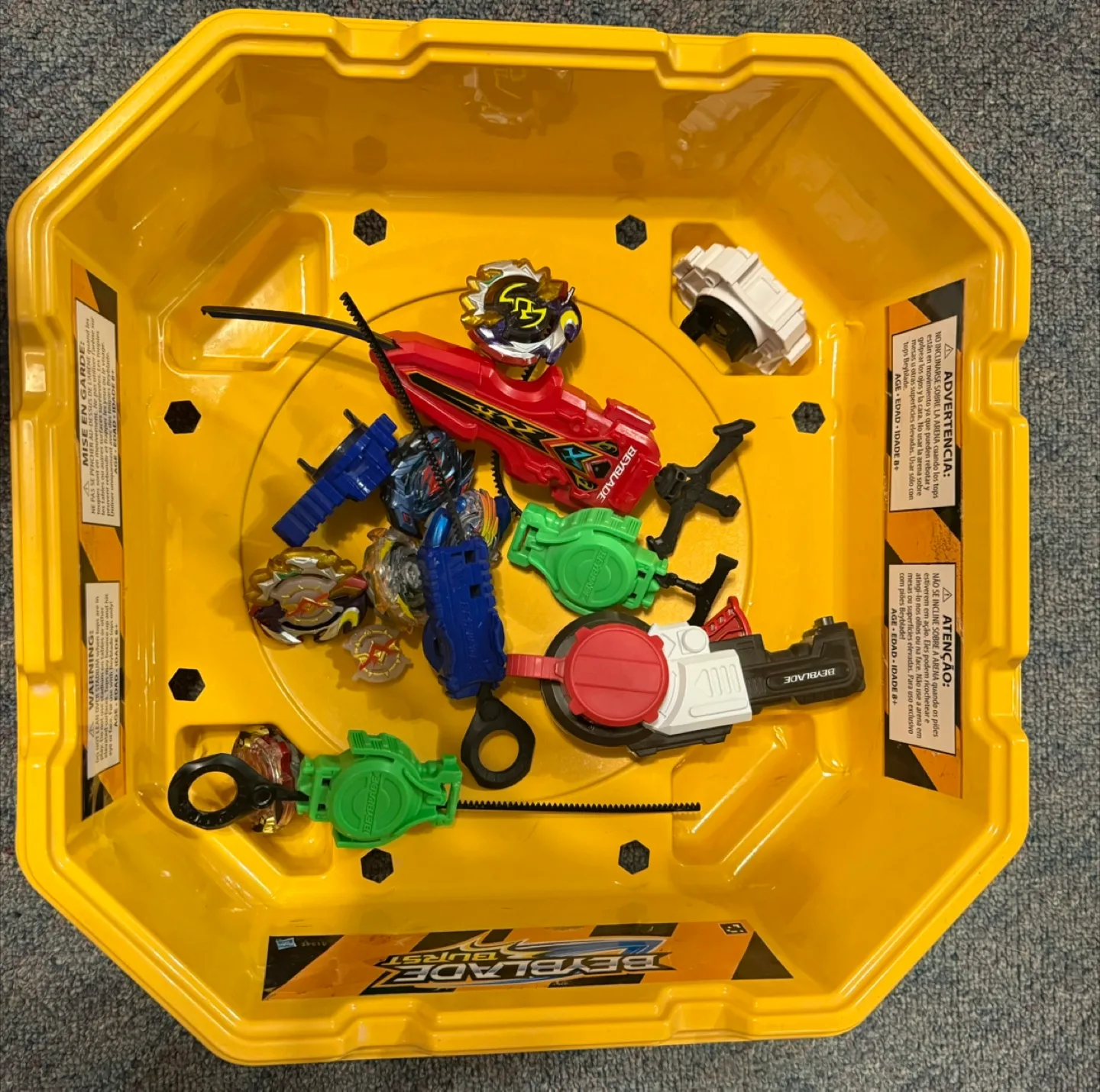 Beyblade Burst Stadium with Beyblades, $25