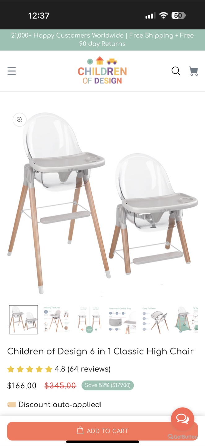 Children of Design 6-in-1 Classic High Chair - photo 4