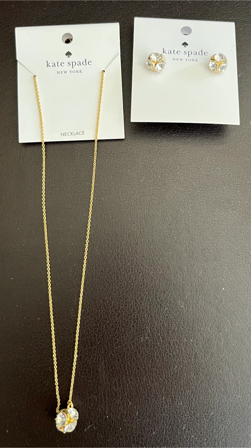 Kate Spade Lady Marmalade Pendant Necklace & Earrings Set - New - photo 2