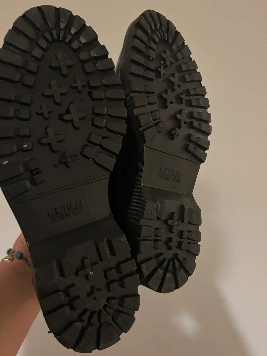 Michael Kors Black Rain Boots, Size 6 image indicator(4)