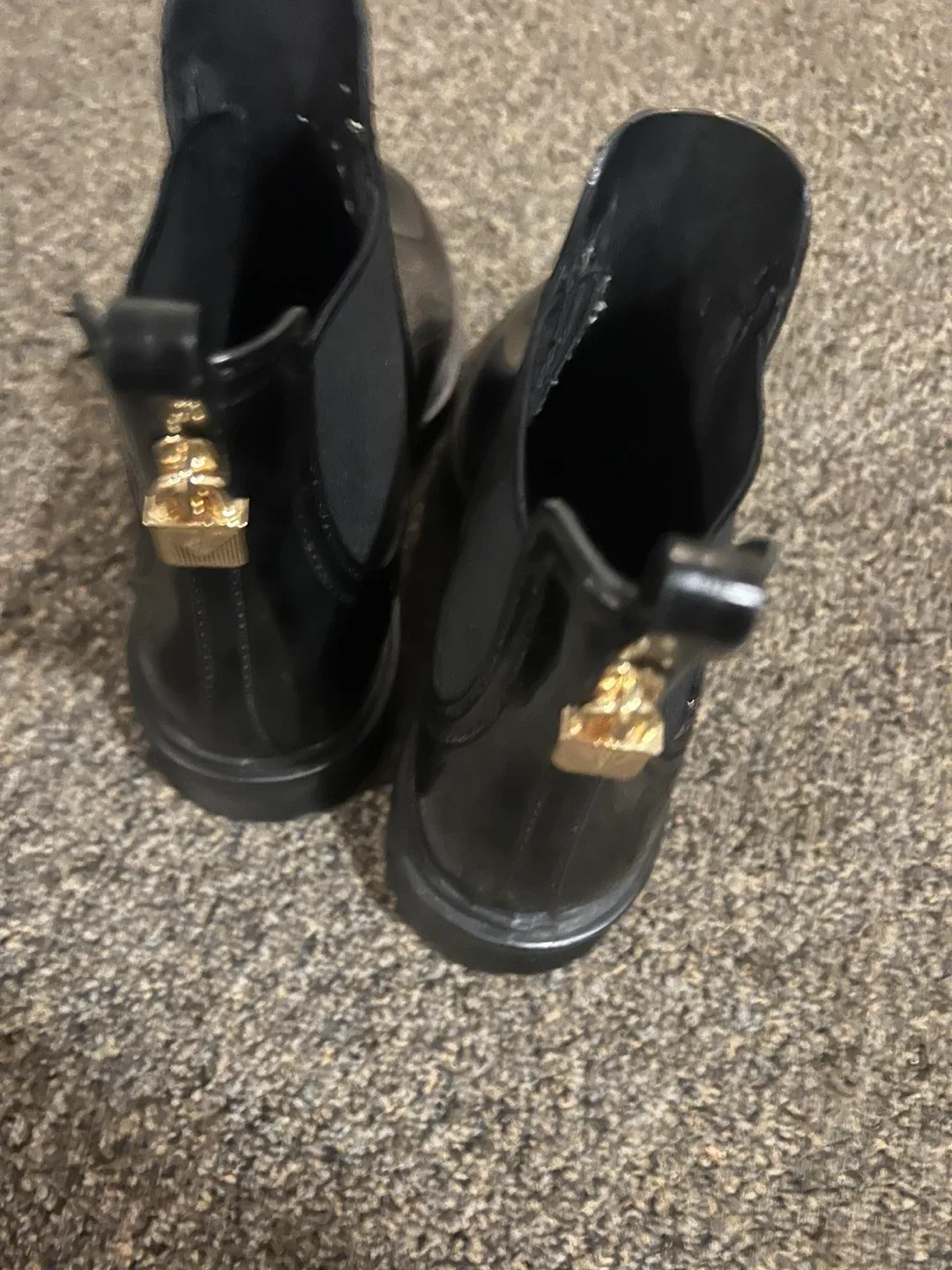 Michael Kors Black Rain Boots, Size 6 image indicator(2)