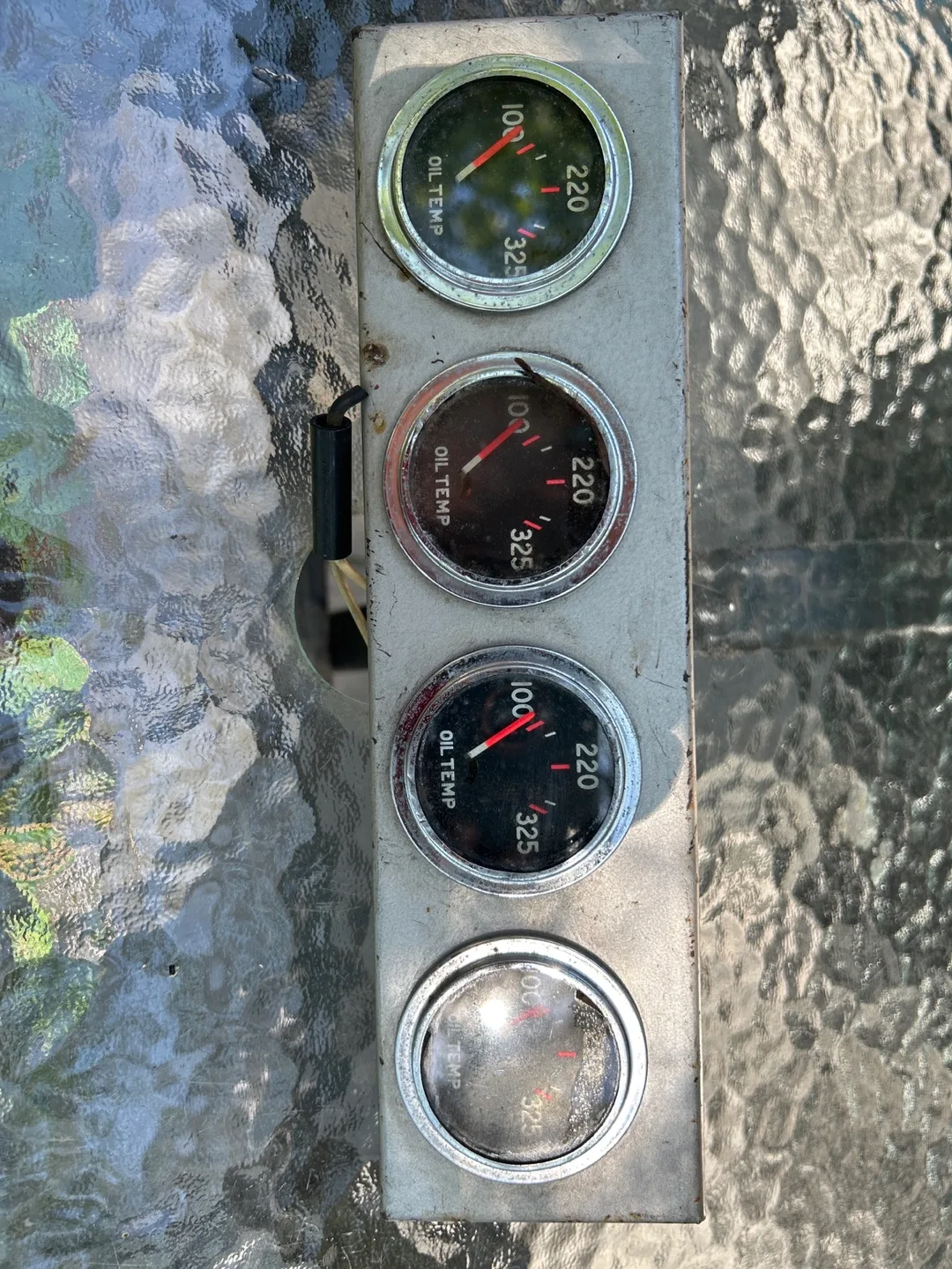 Vintage Oil Temperature Gauge Set image indicator(2)