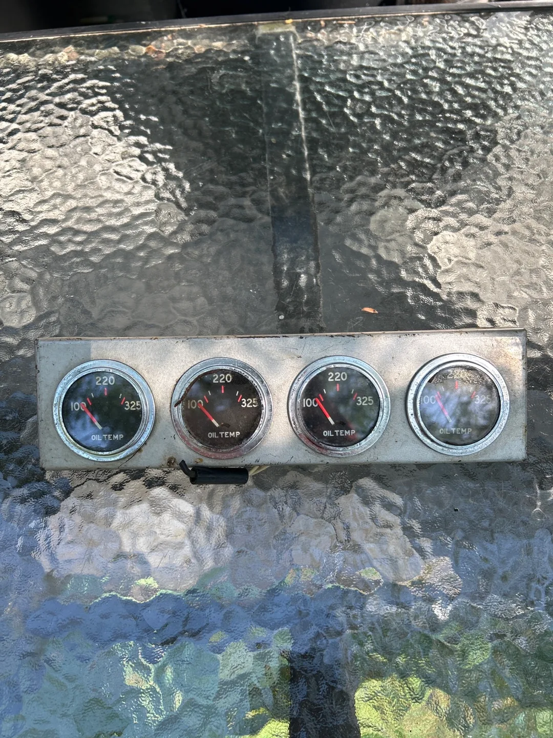 Vintage Oil Temperature Gauge Set image indicator(5)