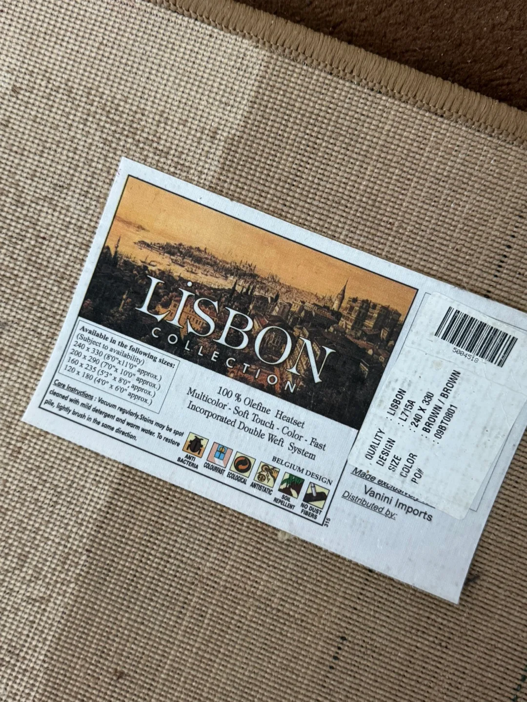 Brown Black and Beige Rug - 240 x 330 cm image indicator(2)