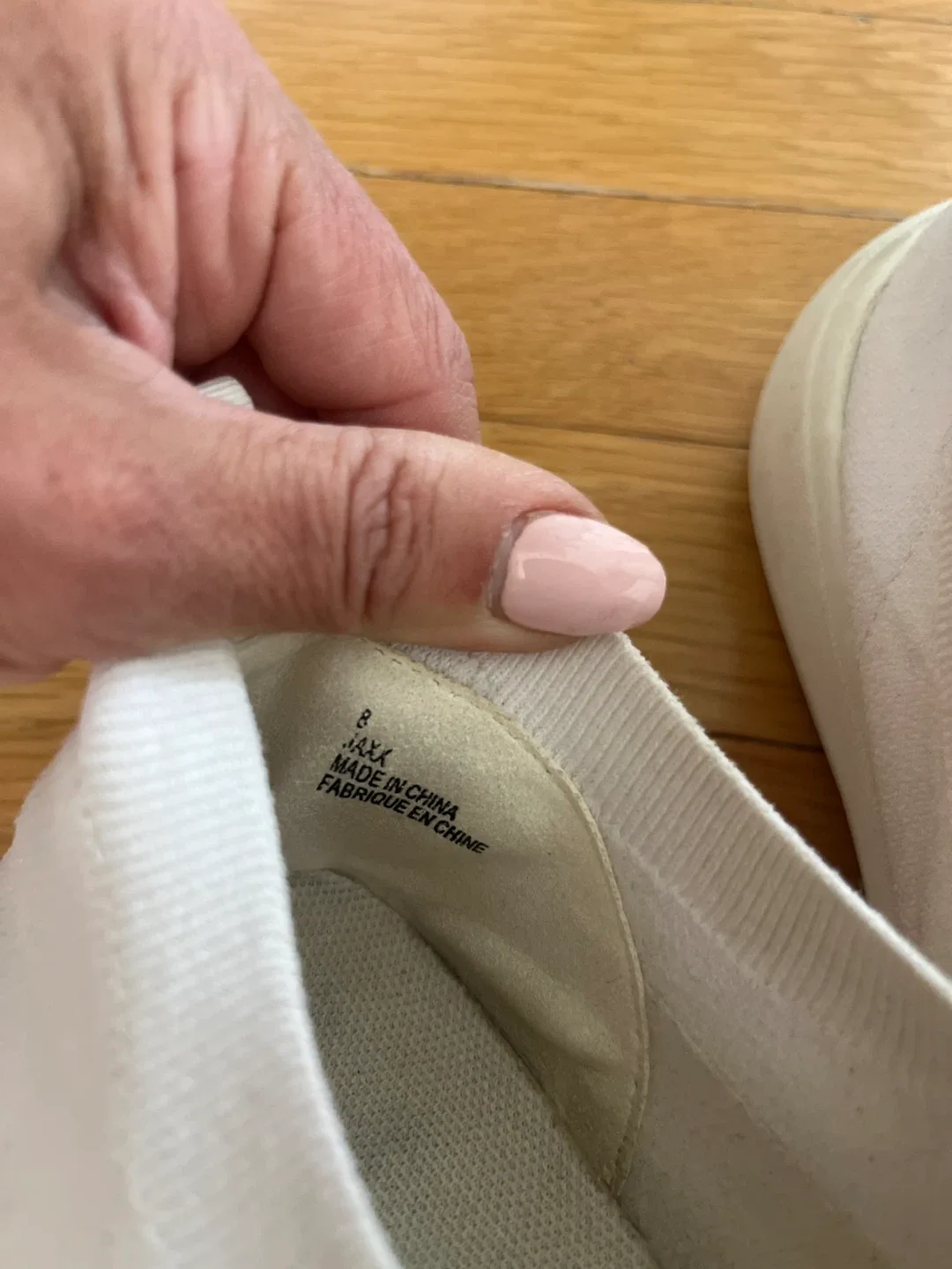 Jaxx White Slip-On Shoes - Size 8 image indicator(2)