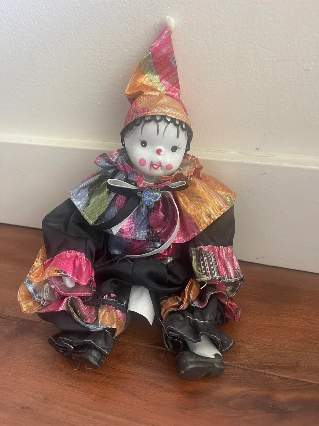Vintage Porcelain Clown Doll