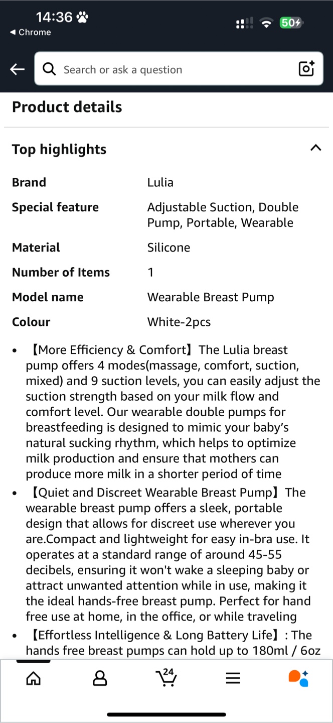 Lulia Wearable Breast Pump - photo 3