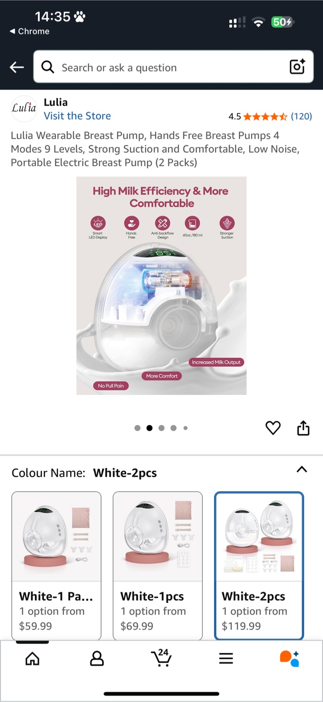 Lulia Wearable Breast Pump