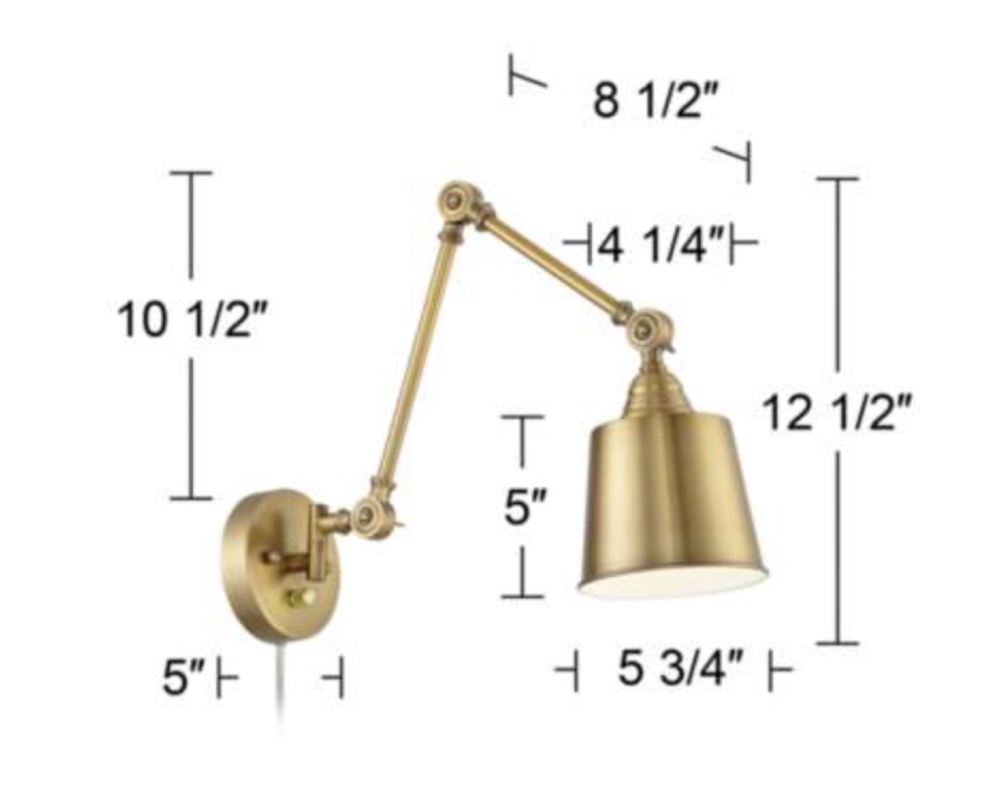 Bronze Adjustable Wall Sconce - photo 3