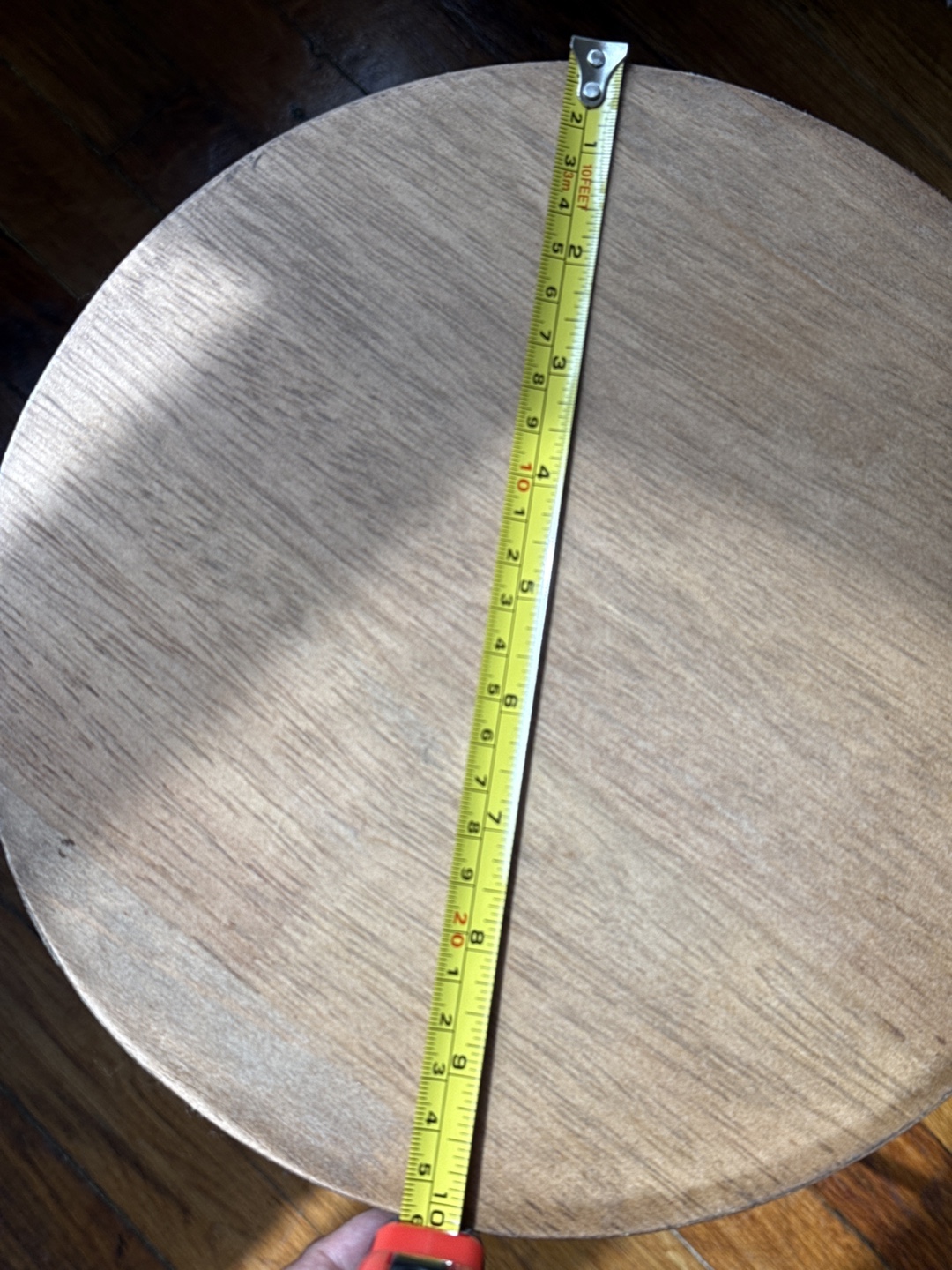 Round Wood Accent Table - 10" Diameter x 19” Tall - photo 4