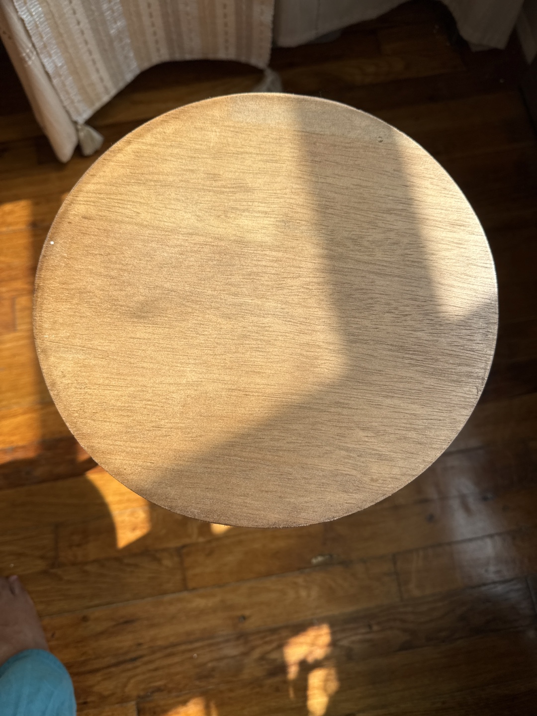 Round Wood Accent Table - 10" Diameter x 19” Tall - photo 3