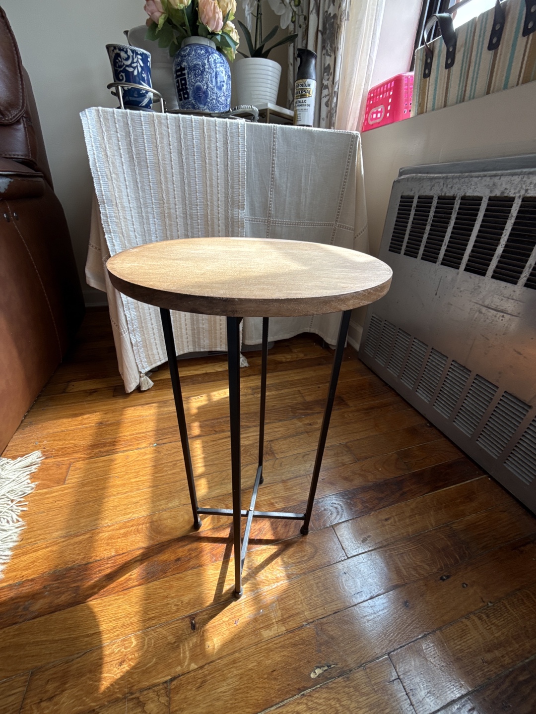 Round Wood Accent Table - 10" Diameter x 19” Tall - photo 2