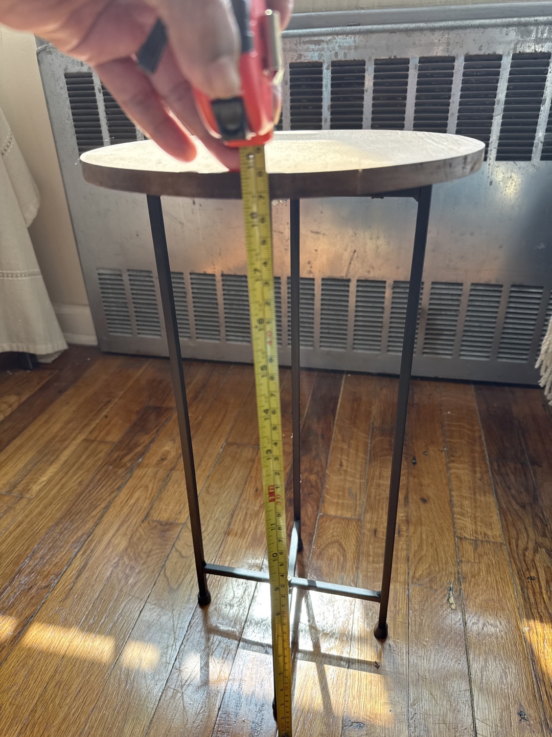 Round Wood Accent Table - 10" Diameter x 19” Tall - photo 5