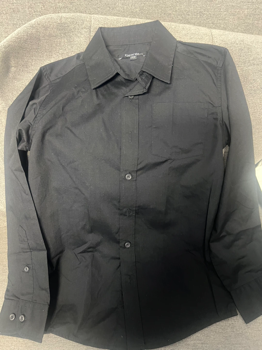 Kids Black Dress Shirt