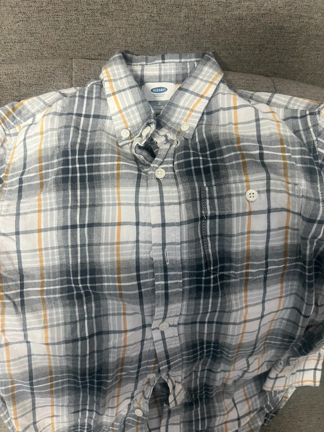 Kids’ Old Navy Plaid Button-Up Shirt thumbnail