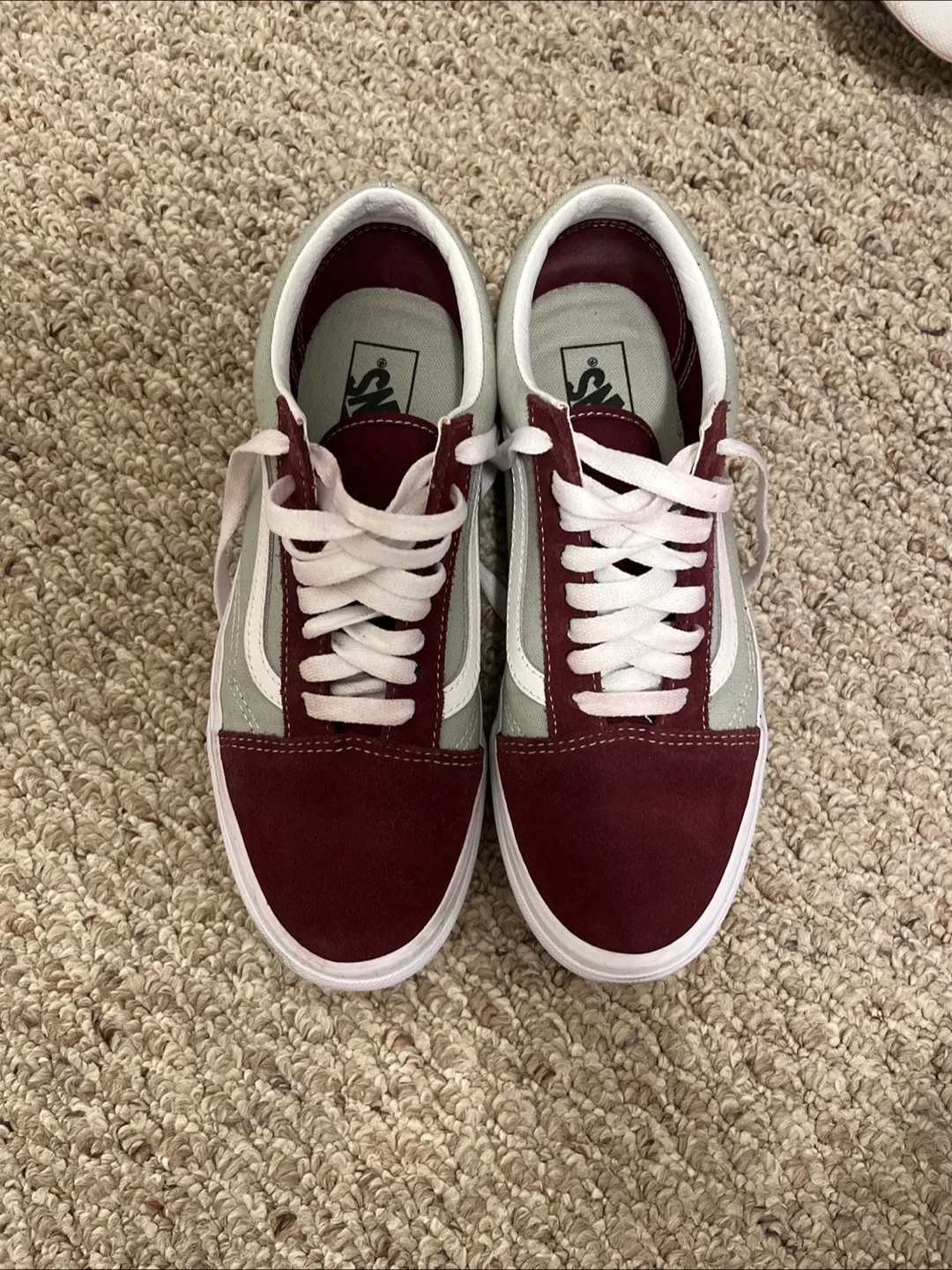 Vans Old Skool Burgundy/Grey Sneakers thumbnail