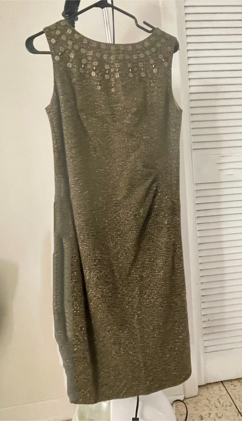 Gold Sleeveless Dress image indicator(2)