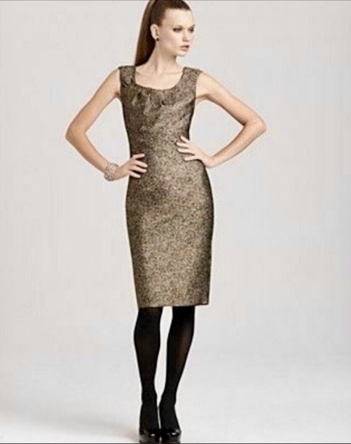Gold Sleeveless Dress