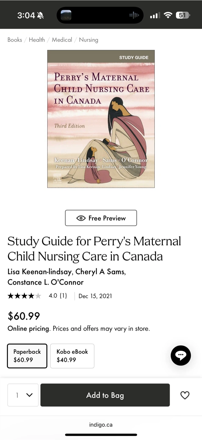 Perry's Maternal Child Nursing Care in Canada