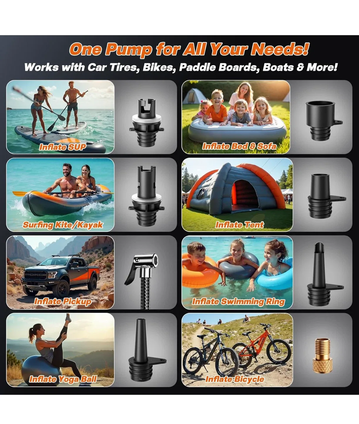 JSCARES 50PSI Portable Air Pump - New image indicator(7)