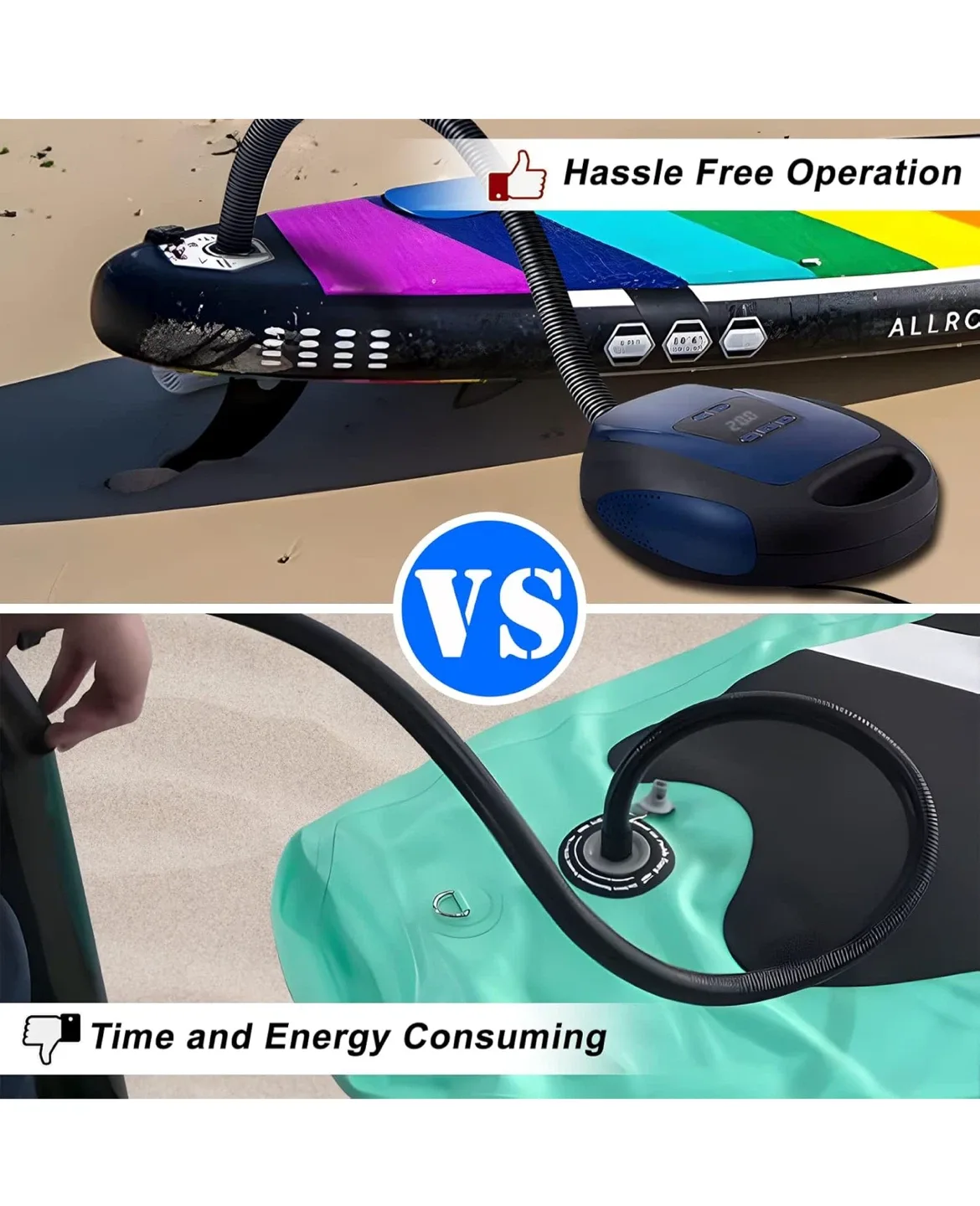 20PSI High Pressure SUP Air Pump - Dark Blue image indicator(3)