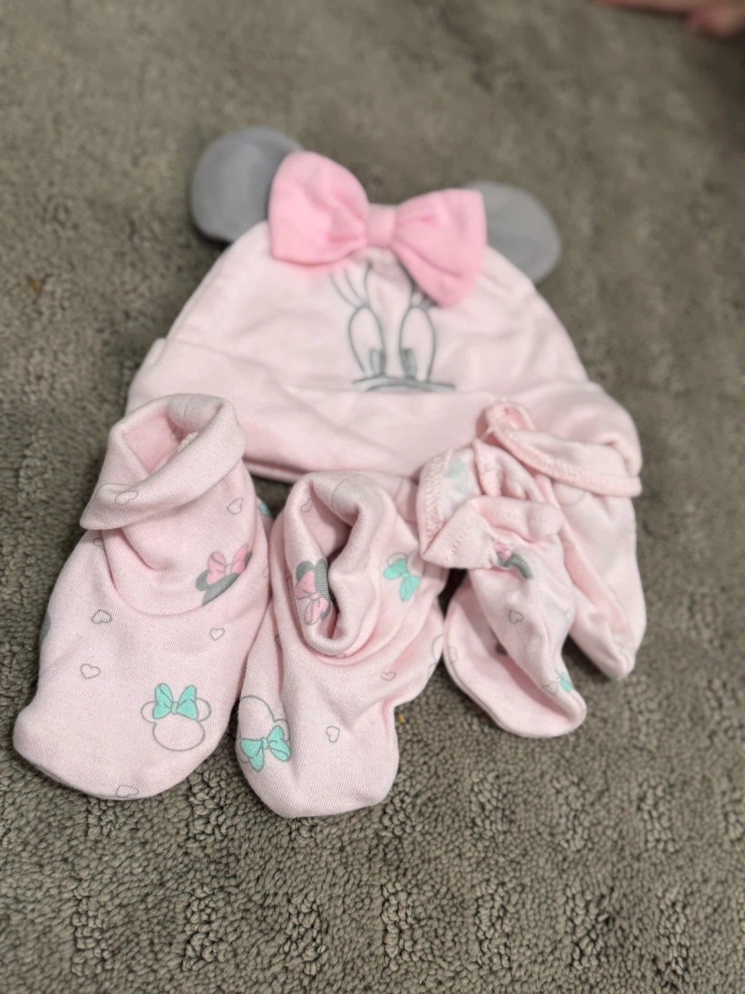 Newborn Baby Hat, Mittens, Booties & Headbands Set - photo 4