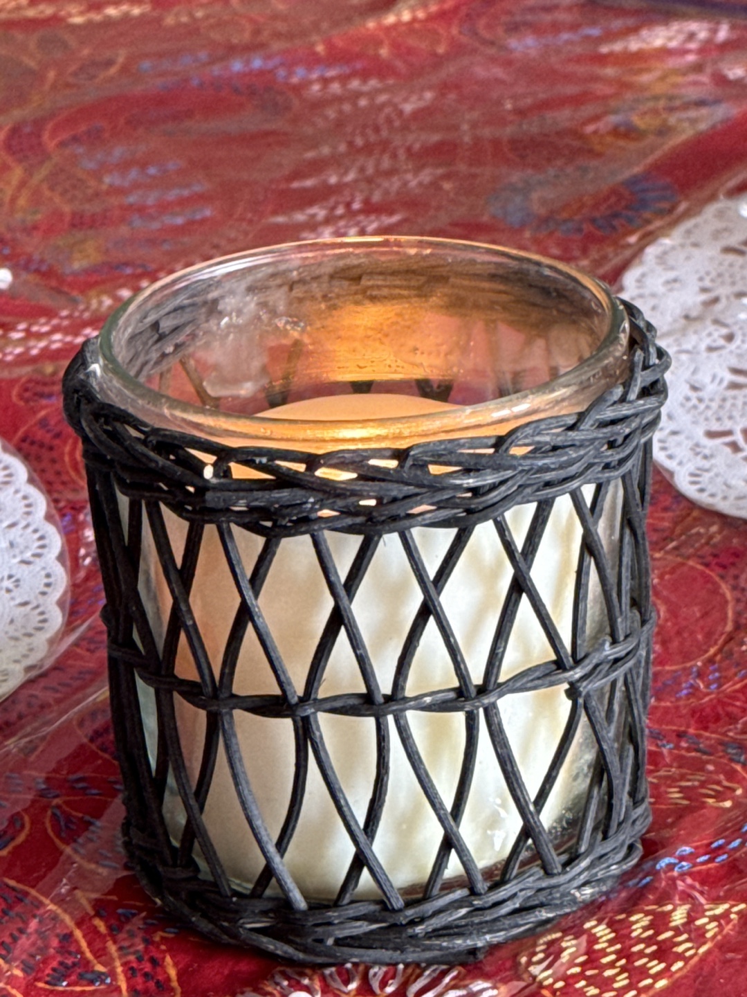 Candle in Wicker Holder - photo 3