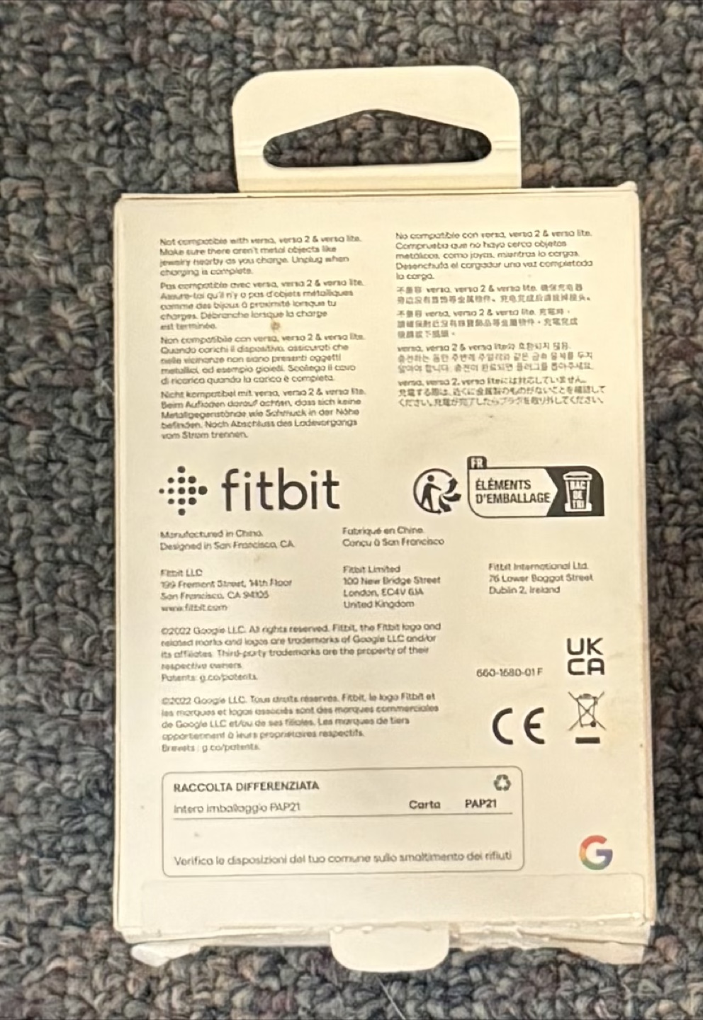 Fitbit Smartwatch Charging Cable - New in Box! - photo 2