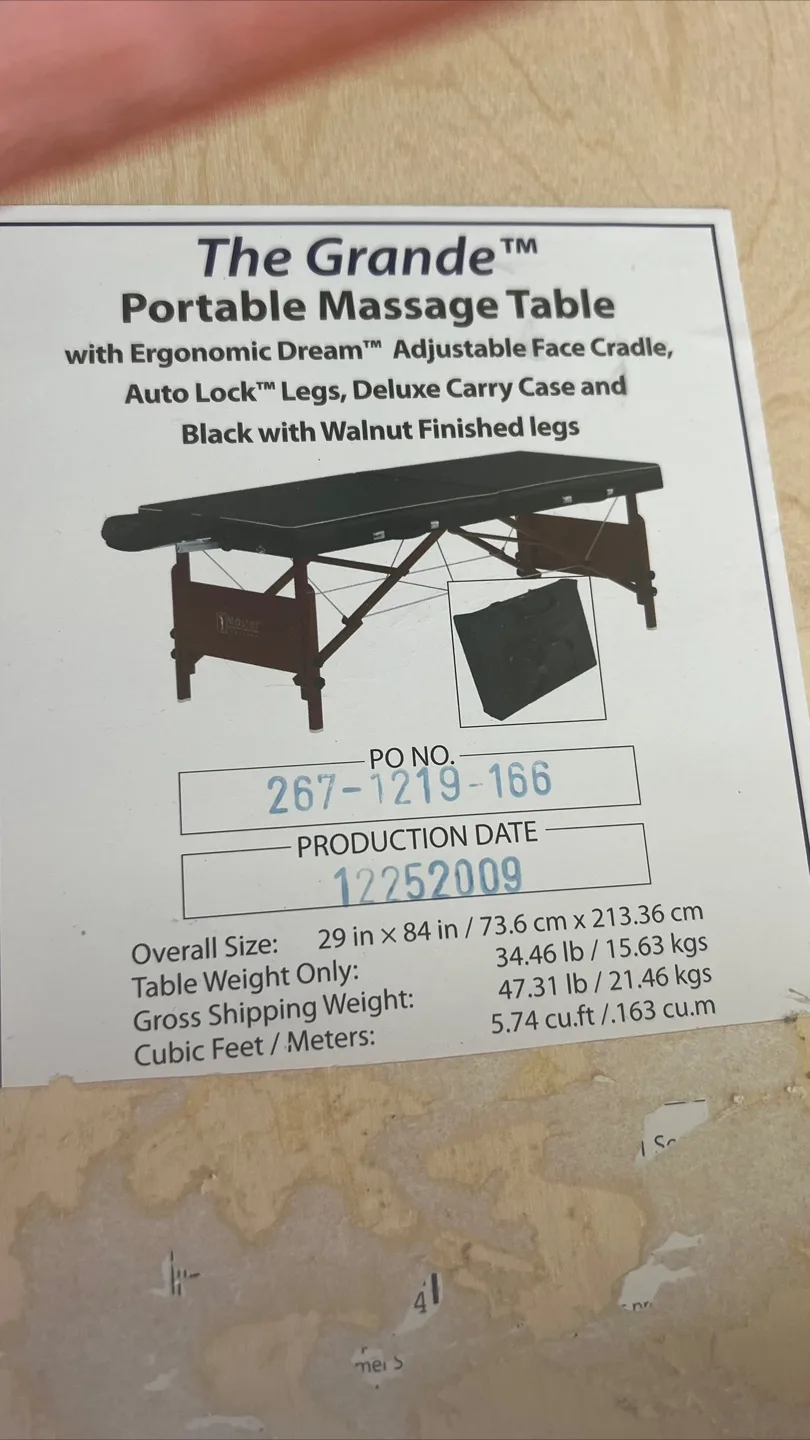 Master Massage Grande Portable Massage Table image indicator(2)