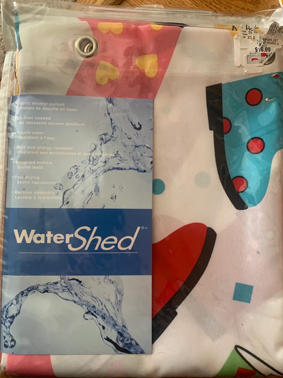 WaterShed Fabric Shower Curtain - New in Package! image indicator(3)
