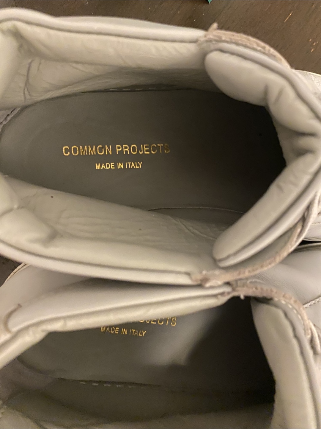 Common Projects offWhite Leather Sneakers Size 41 - photo 3