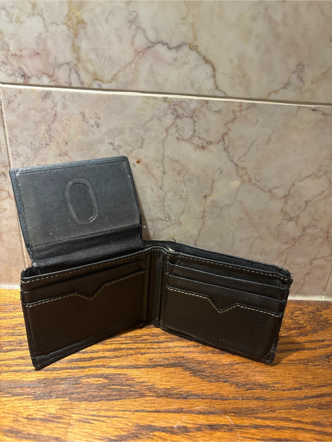 Black Leather Wallet - photo 3