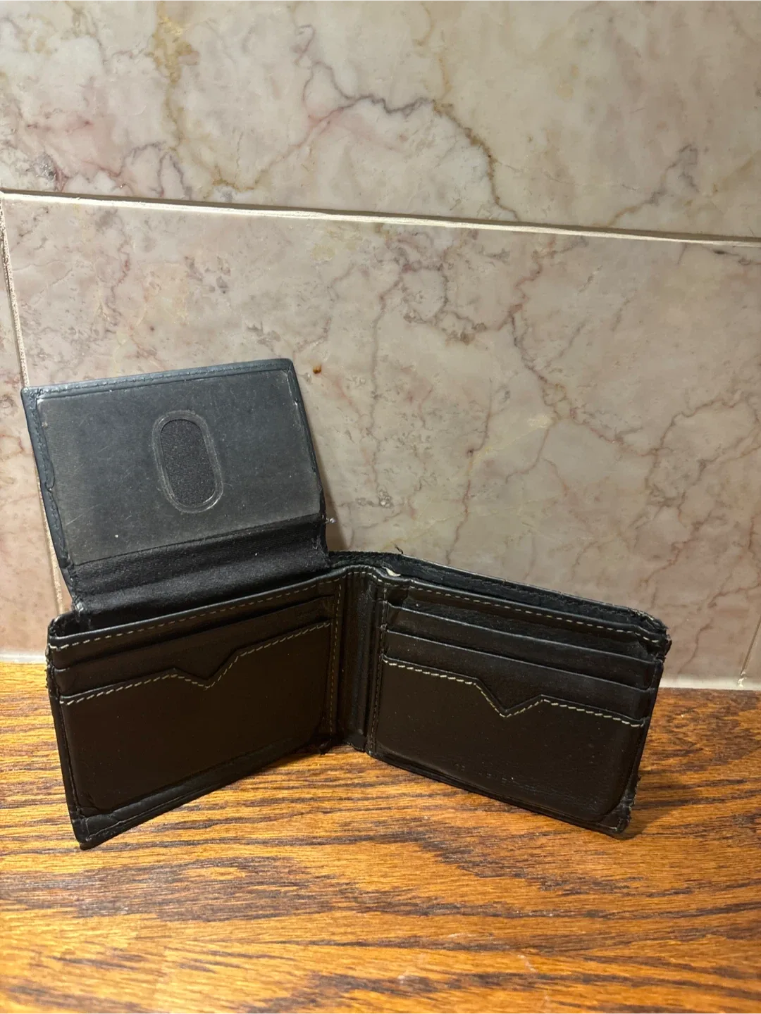 Black Leather Wallet image indicator(3)