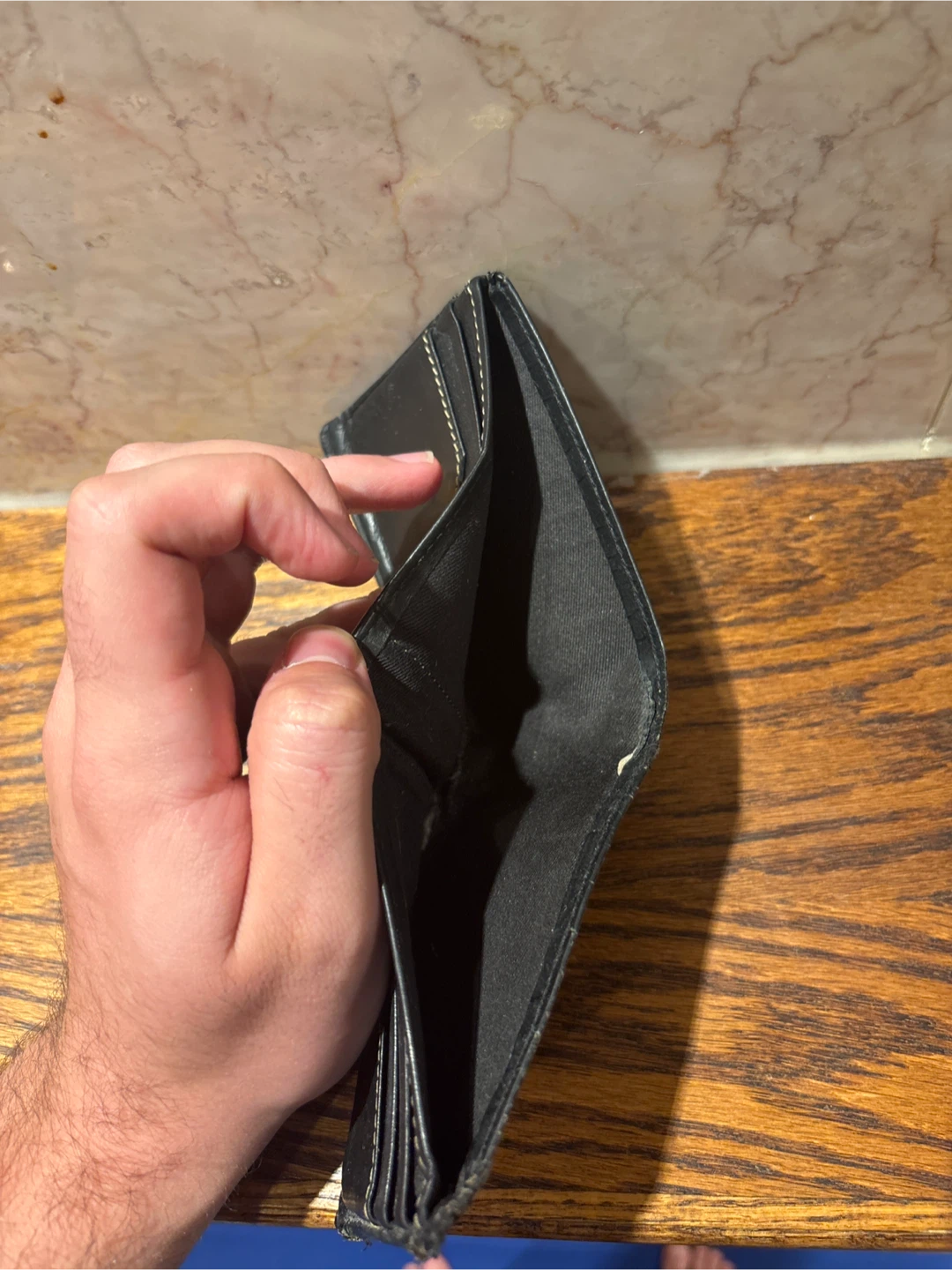 Black Leather Wallet - photo 4
