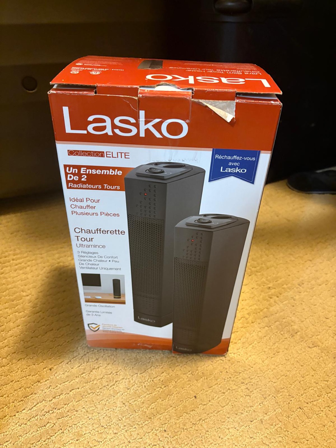 Lasko Collection Elite Tower Heater