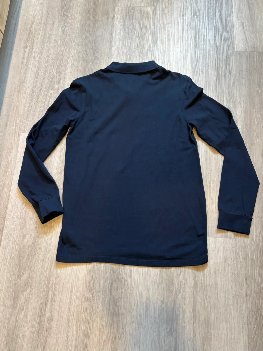 Old Navy XXL Navy Blue Long Sleeve Polo Shirt image indicator(3)