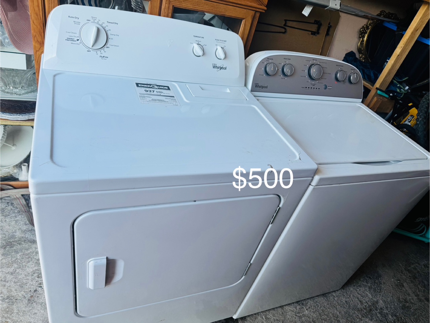 Whirlpool Washing Machine and Dryer 6 months warranty