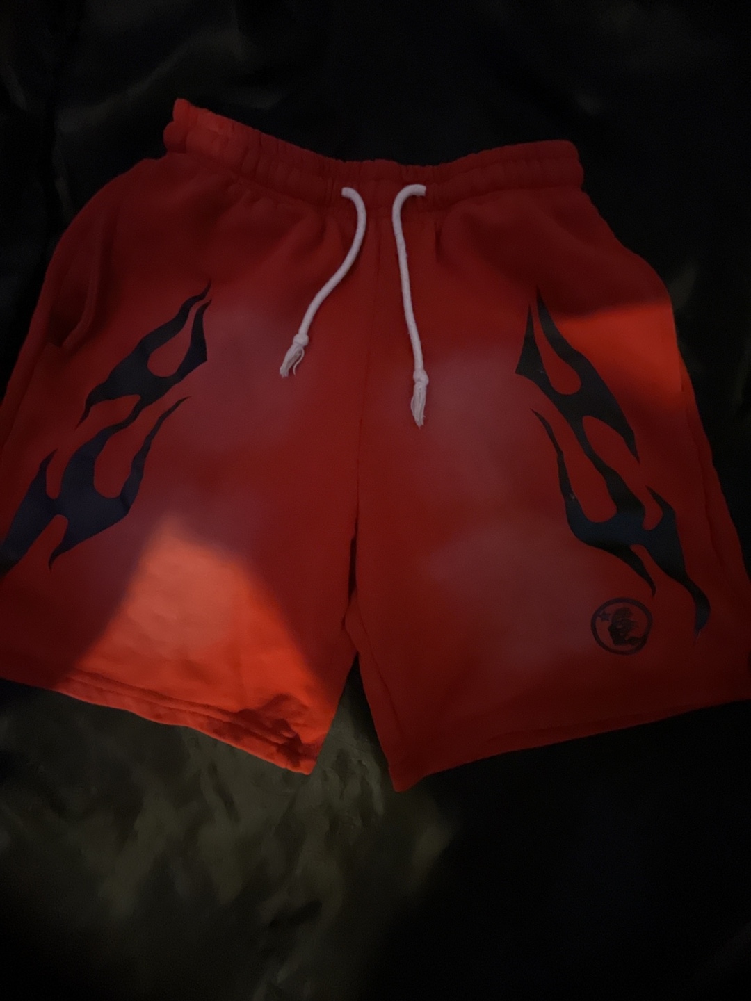 Hellstar Flame Shorts - Red, Size M