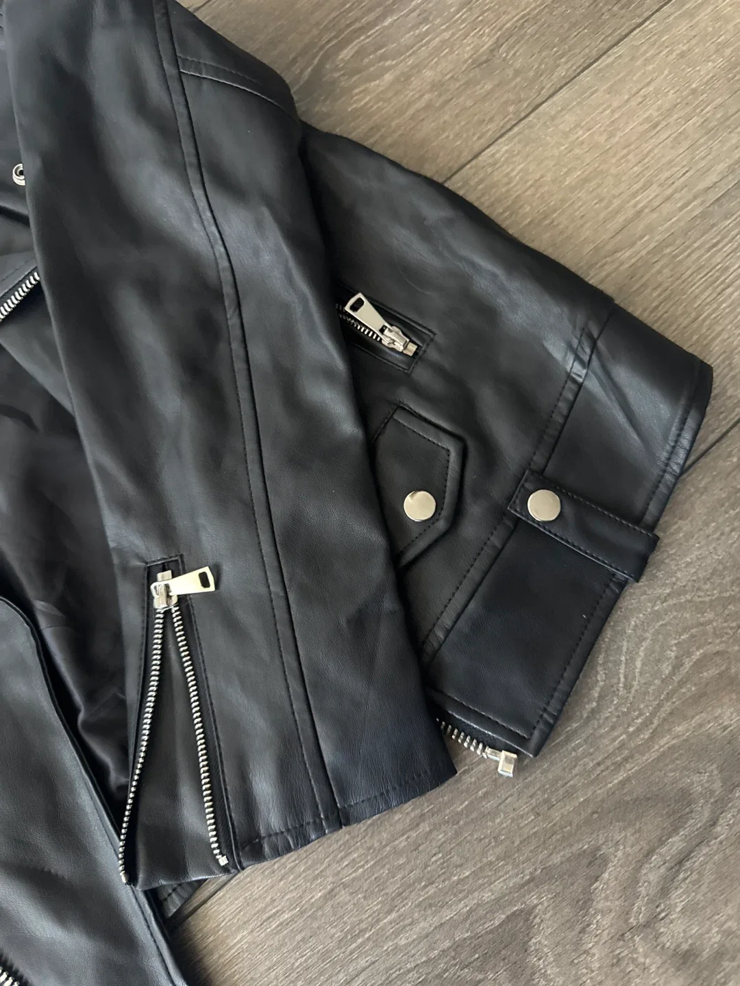 Acne Studios Leather Biker Jacket image indicator(2)